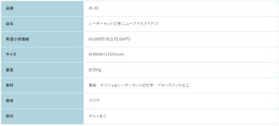 画像2: 福彫 IR-35 NEW BRASS IRON ニューブラスアイアン・レーザーカット文字表札 (2)