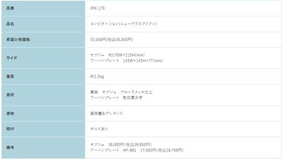 画像2: 福彫　IRX-176　NEW　BRASS　IRON　ニューブラスアイアン・コンビネーション表札 (2)