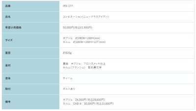 画像2: 福彫 IRX-177 NEW BRASS IRON ニューブラスアイアン・コンビネーション表札 (2)