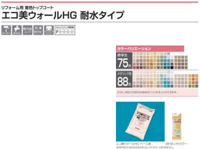 画像5: 四国化成　エコ美ウォールHG　耐水タイプ（内外装兼用） (5)