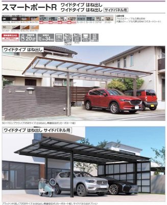 画像2: 四国化成 スマートポートR ワイドタイプ はね出し ワイドタイプ はね出し サイドパネル用 (2)