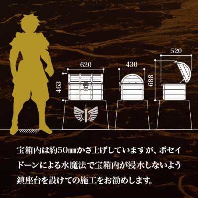 画像4: 美濃クラフト　YST-1　伝説の宝箱　男前宅配ボックス (4)