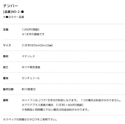 画像4: 美濃クラフト NO-2- No. ナンバー アドレスサイン 1文字のお値段です。 (4)