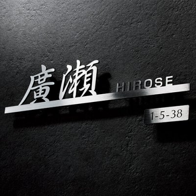 画像3: 美濃クラフト NO-1- No. ナンバー アドレスサイン (3)