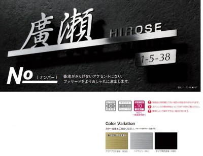 画像7: 美濃クラフト NO-1- No. ナンバー アドレスサイン (7)