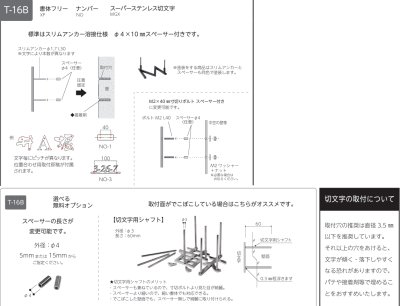 画像8: 美濃クラフト XP-14(1文字あたりのお値段です) ステンレス切り文字 プリモ Primo (8)