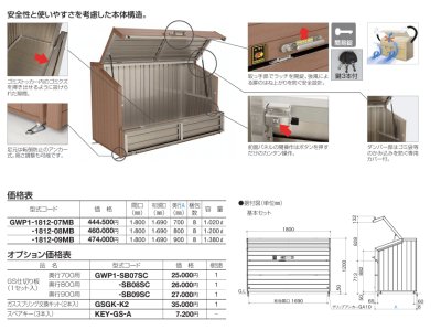 画像5: 四国化成 ゴミストッカーWP1型 ゴミストッカーWP2型 (5)