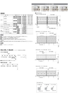 画像3: 四国化成　ガーデニィフェンスM1型　ガーデニィフェンスM2型　ガーデニィフェンスM3型　ガーデニィフェンスM4型（鋳物フェンス） (3)