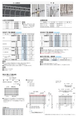 画像3: 四国化成 SEMF1F型(フェンス) SEMM1F型(門扉) (3)