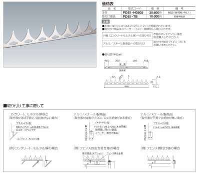 画像4: 四国化成　プチガードS1型（忍び返し） (4)