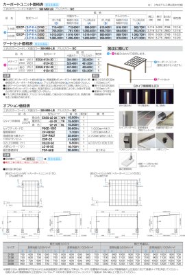 画像13: 四国化成 エクサク(ゲート ポール 門柱 ルーフ スクリーンパネル 門柱 カーポートユニット ルーフスクリーンセット 各種オプション) 2025年バージョン (13)