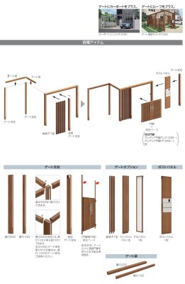 画像5: 四国化成 エクサク(ゲート ポール 門柱 ルーフ スクリーンパネル 門柱 カーポートユニット ルーフスクリーンセット 各種オプション) 2025年バージョン (5)