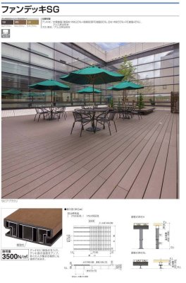 画像11: 四国化成 ファンデッキHG SG HG低床タイプ スロープユニット ハイパーフェンス・門扉 ハイパーテーション デッキフェンス FDフェンス 袖門扉1型 2型 3型 セイフティビームFD型 SU型 SJ型 (11)