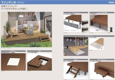 画像4: 四国化成 ファンデッキHG SG HG低床タイプ スロープユニット ハイパーフェンス・門扉 ハイパーテーション デッキフェンス FDフェンス 袖門扉1型 2型 3型 セイフティビームFD型 SU型 SJ型 (4)