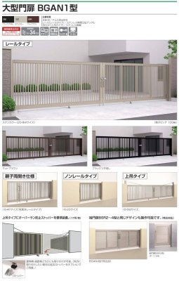 画像2: 四国化成 大型門扉 BGAN1型 (2)