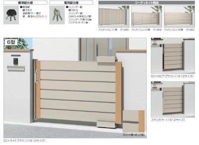 画像3: 四国化成　アルディスライド1型　アルディスライド3型　アルディスライド6型　スライド門扉 (3)