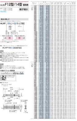 画像17: 四国化成 ALX II F→フラットレール  T→ 凸型 C→固定キャスター J→自在キャスタータイプ 10型 12型 14型 16型 18型 (17)
