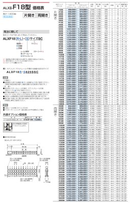画像15: 四国化成 ALX II F→フラットレール  T→ 凸型 C→固定キャスター J→自在キャスタータイプ 10型 12型 14型 16型 18型 (15)