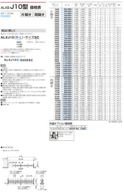 画像29: 四国化成 ALX II F→フラットレール  T→ 凸型 C→固定キャスター J→自在キャスタータイプ 10型 12型 14型 16型 18型 (29)