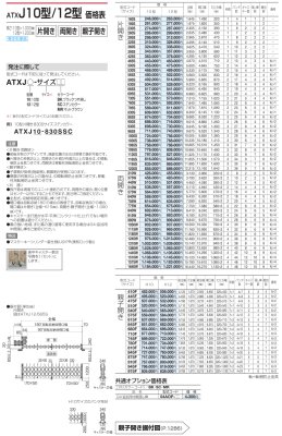 画像17: 四国化成 ATX F→フラットレール T→ 凸型 C→固定キャスター J→自在キャスタータイプ 10型 12型 14型 (17)
