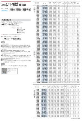 画像14: 四国化成 ATX F→フラットレール T→ 凸型 C→固定キャスター J→自在キャスタータイプ 10型 12型 14型 (14)