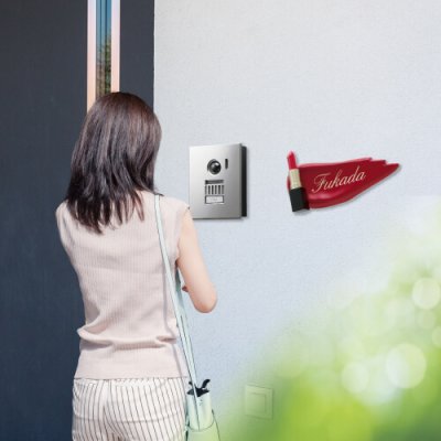 画像3: 美濃クラフト　XR-3　レディ表札コーディネートアイテム 【インターホンミラー】 (3)