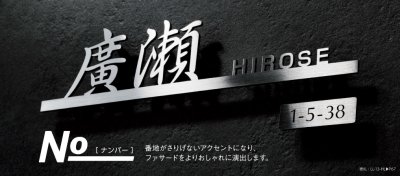 画像4: 美濃クラフト　NO-3-　No.　ナンバー　アドレスサイン (4)