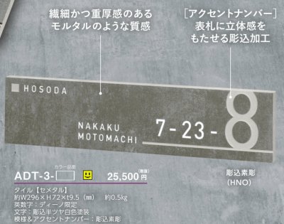 画像4: 美濃クラフト ADT-3- アドレスサイン Address  Sign (4)