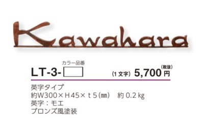 画像3: 美濃クラフト LT-3- ライン-s Line-s 切り文字 1文字分 (3)