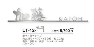 画像4: 美濃クラフト　LT-12-　ライン-s　Line-s　切り文字　1文字分 (4)