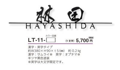 画像4: 美濃クラフト LT-11- ライン-s Line-s 切り文字 1文字分 (4)