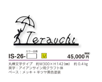 画像4: 美濃クラフト IS-26 アイアンクラフト表札 アイアンマン (4)