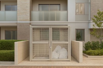 画像5: 四国化成　ゴミストッカーAMF型　開き戸式・引き戸式 (5)