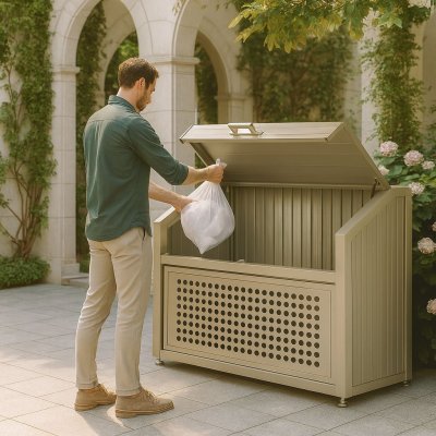 画像3: 四国化成　ゴミストッカーPS型 (3)