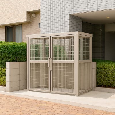 画像7: 四国化成　ゴミストッカーAMF型　開き戸式・引き戸式 (7)