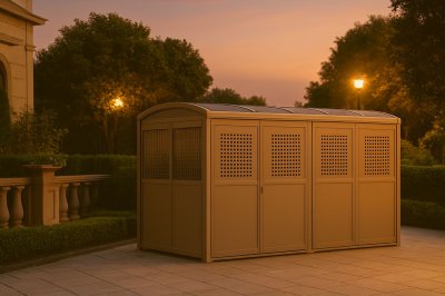 画像3: 四国化成　ゴミストッカーLL型  上吊引き戸式 (3)