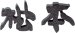 画像2: 美濃クラフト　CW-1　鋳物文字　漢字タイプ　アルミ鋳物表札　1文字あたりのお値段です (2)