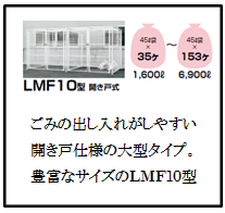 四国化成　ゴミストッカーLMF10型開き戸式画像