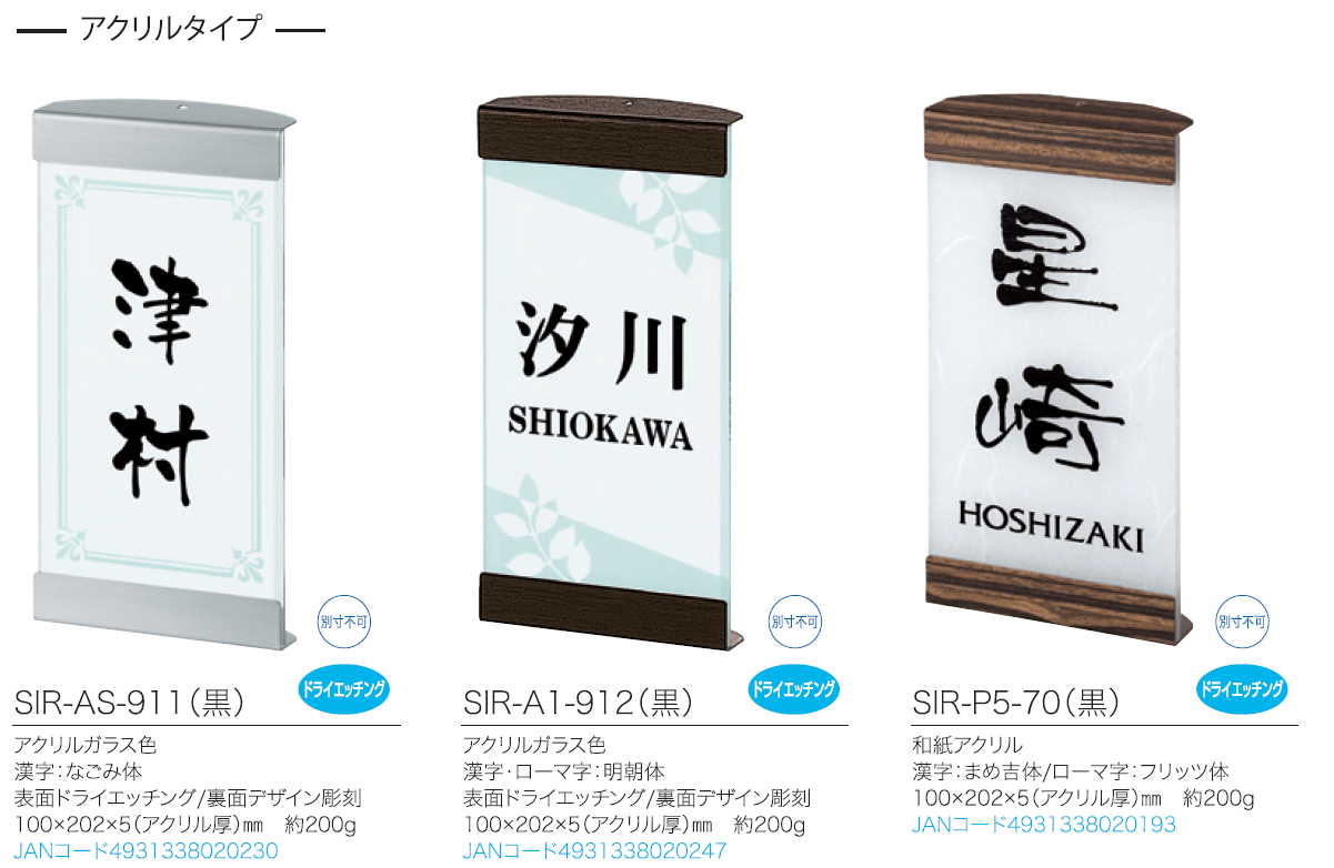 四国化成 クレディ門柱用 照明付きタイプ専用表札の通販 送料