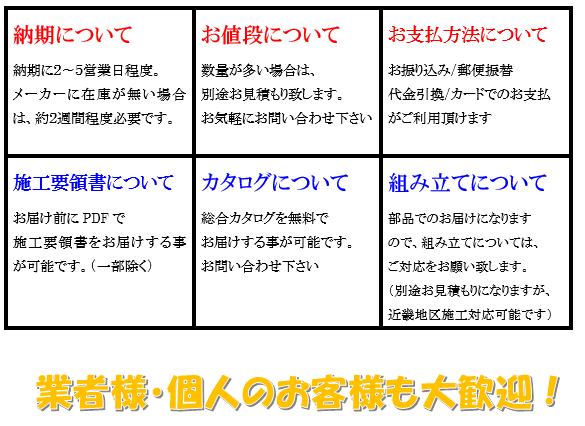 納期・お支払方法について説明画像