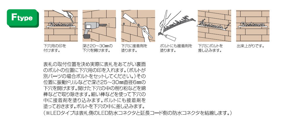 フェリーチェ・ルーチェ取り付け方法画像