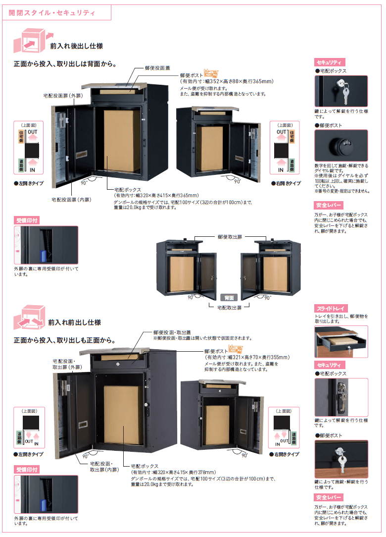 ユニソン ヴィコDB100 ポスト有り 商品特長画像