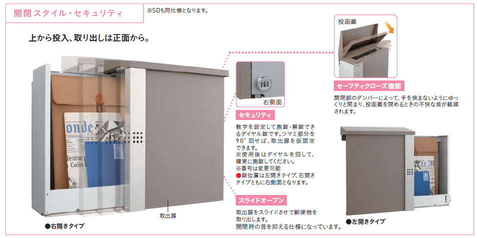 ユニソン コジャク ポスト 商品特長画像