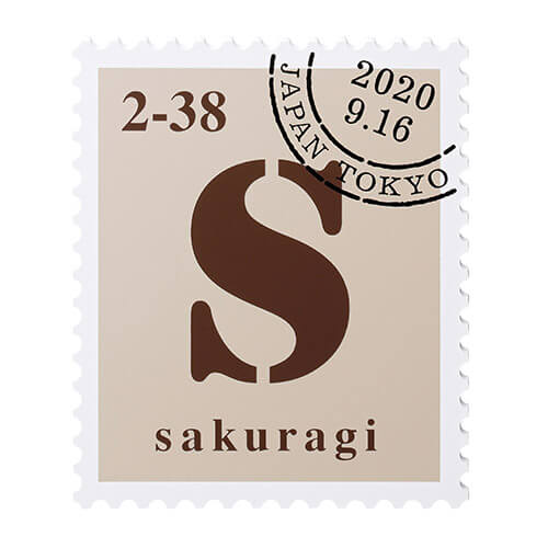 美濃クラフト　KITTE-1　切手表札 画像