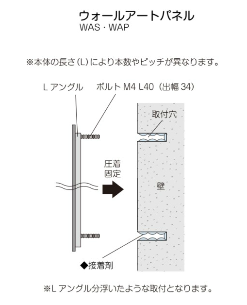 美濃クラフト ウォールアートパネル 取り付け方法画像