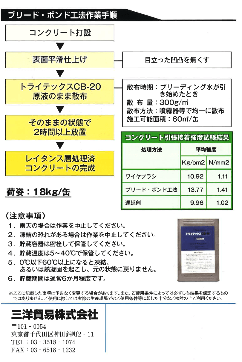 トライテックスCB-20　三洋貿易株式会社　