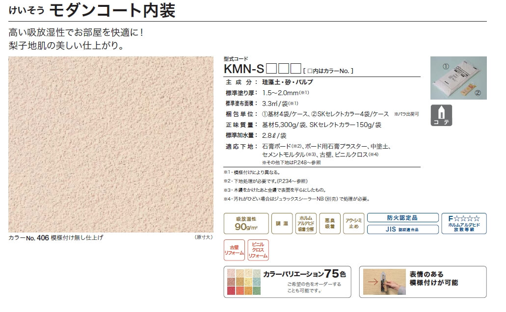 四国化成　けいそうモダンコート内装画像