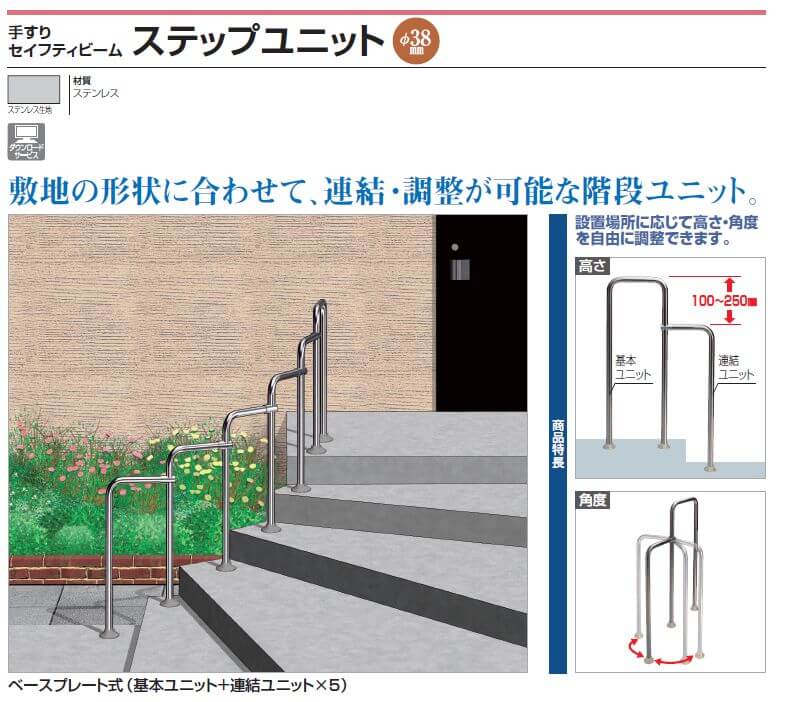 四国化成　セイフティビーム　ステップユニット（φ38ミリ）画像