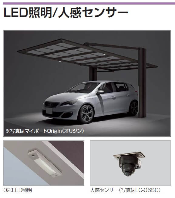 四国化成　02：LED照明　人感センサー画像