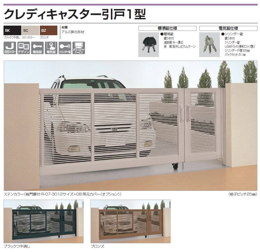 四国化成　クレディキャスター引戸1型　写真